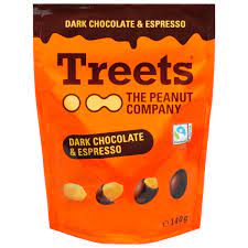 Treets Peanuts Dark Chocolate & Espresso - 140g