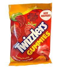 Twizzlers Gummies Tongue Fruity Twisters 182g