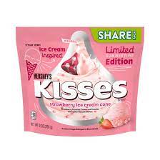 Hersheys Kisses Strawberry Ice Cream Cone 255g