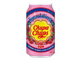 Chupa Chups Sparkling Bubblegum Cherry 355ml